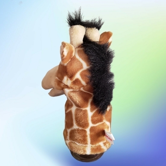 AURORA 10" Plush Jolie Hand Puppet Giraffe - Picture 4 of 5